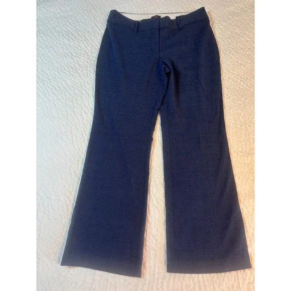 Ann Taylor Loft Pants‎ Women's Julie Trousers Steel Blue Size 8P Work Casual - Picture 2 of 9